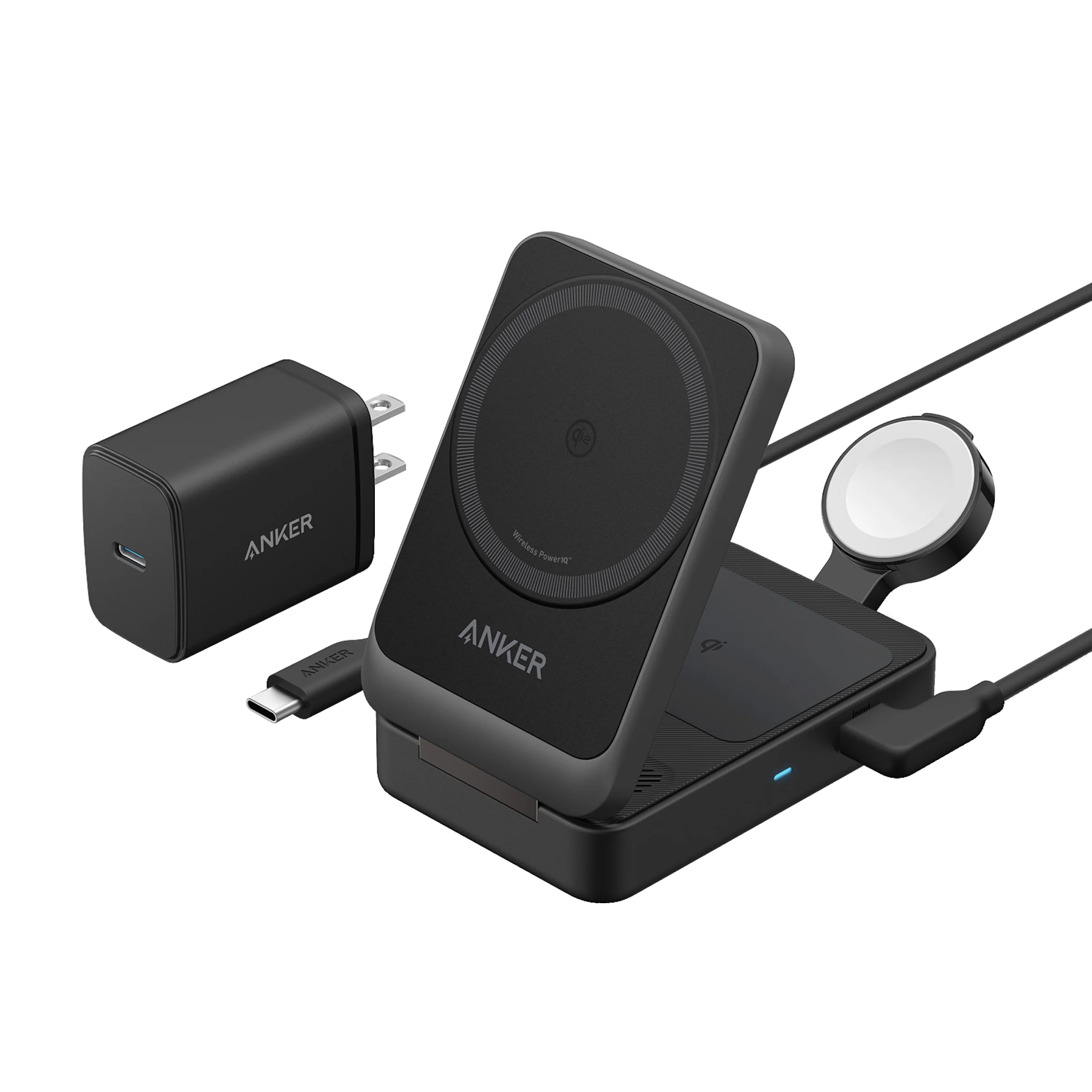 Anker MagGo 3-in-1 Charging Station Black