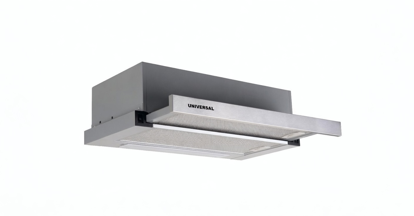 شفاط مطبخ يونيفرسال  سحاب – ستانلس ستيل 60 cm